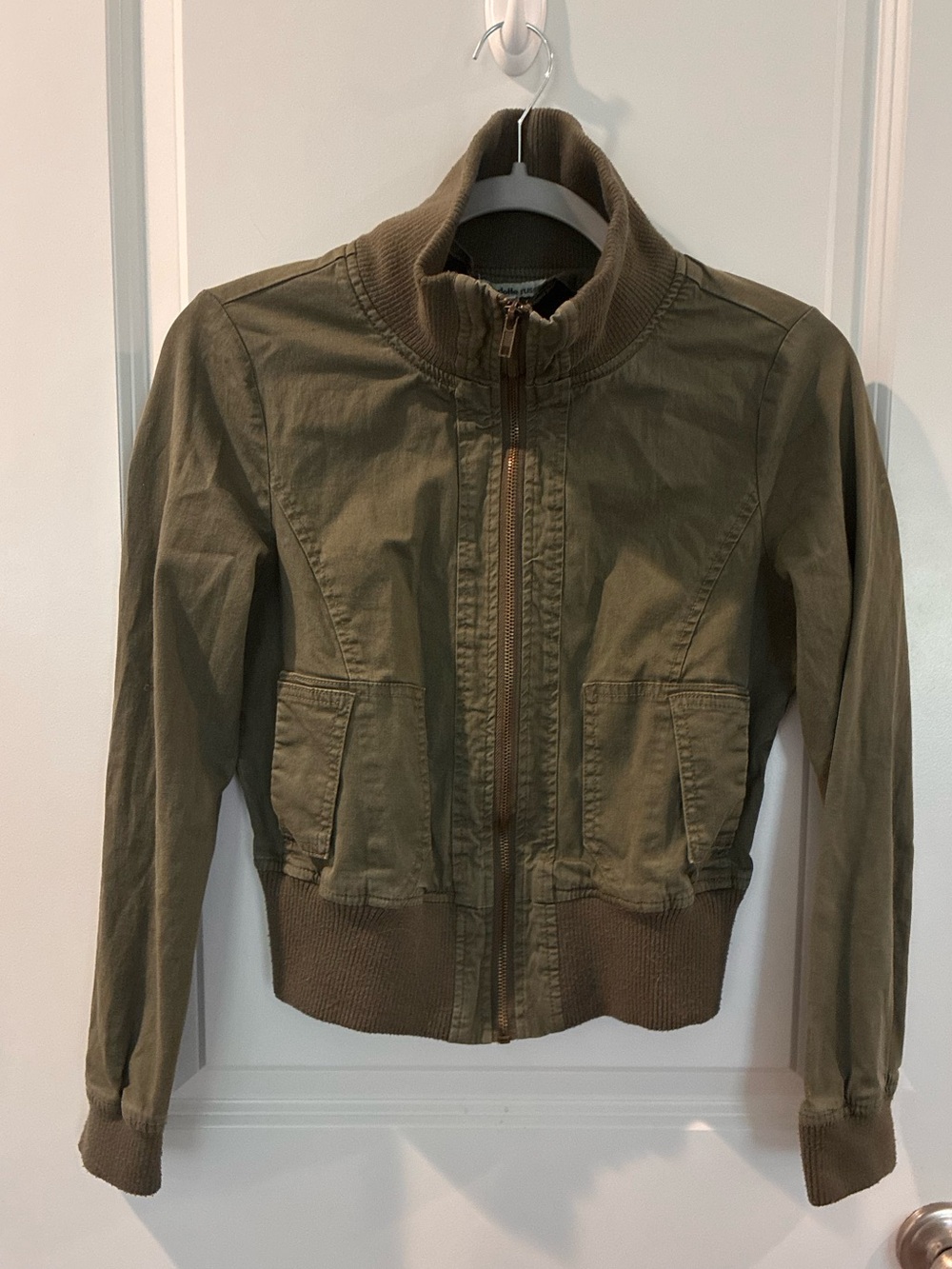 Charlotte Russe Olive Green Bomber Jacket